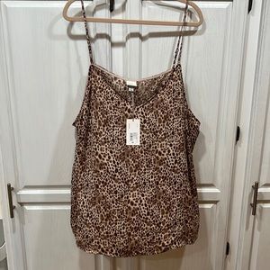 Target cheetah print top